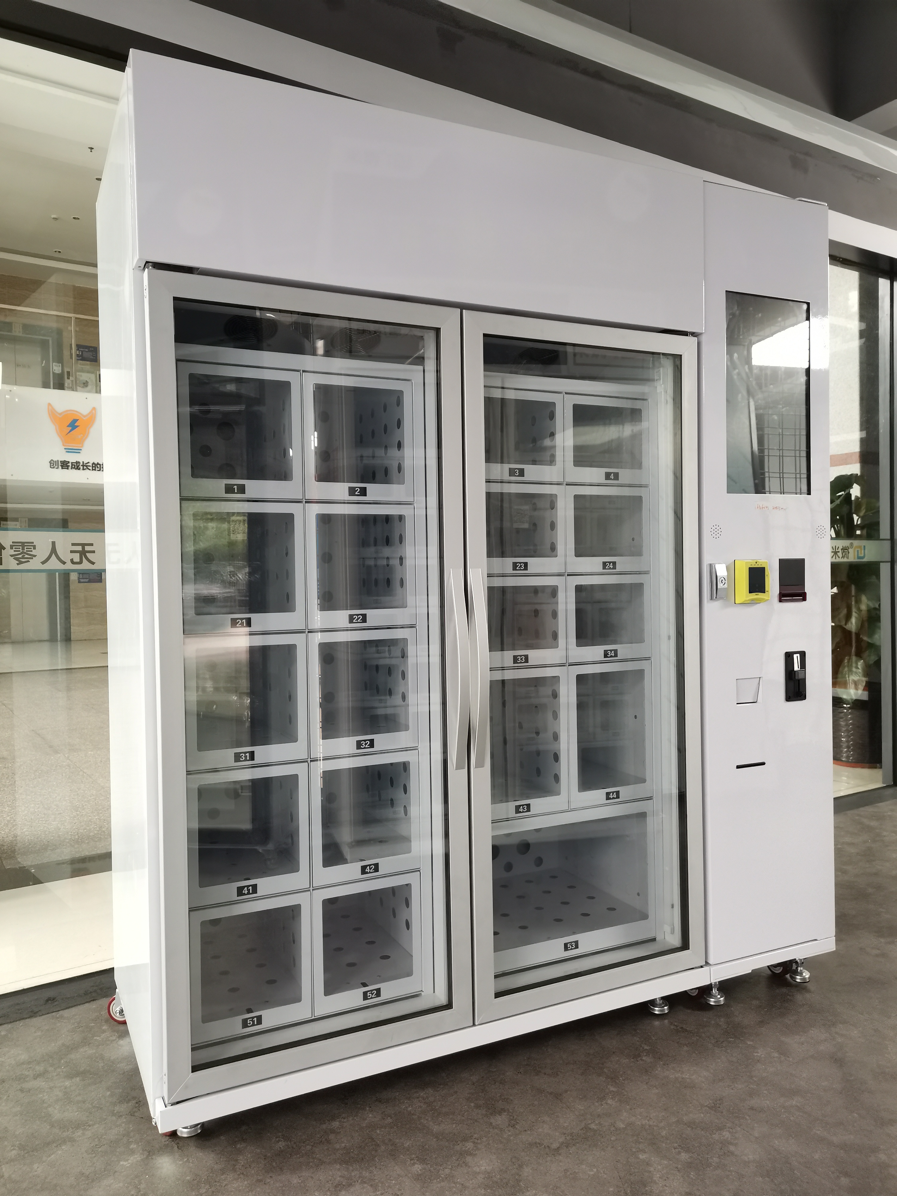 self vending machine for sale health food egg locker vending machine with cooling system