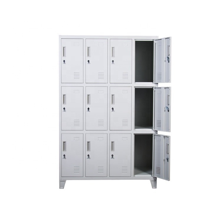 Factory Sell 12 Doors Locker  Steel Staff Wardrobe Locker Cabinet