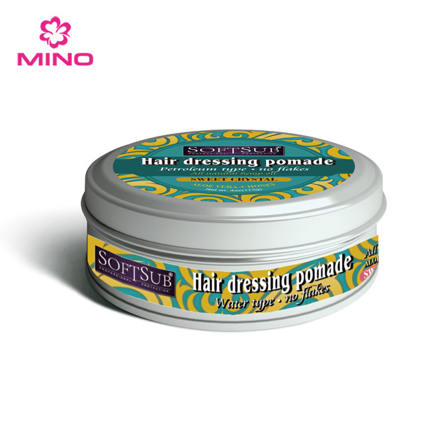 Private label Professional Water Based Long Lasting Strong Hold Hair Styling Pomade Super Strong Hold Custom Logo Hair Gel Wax