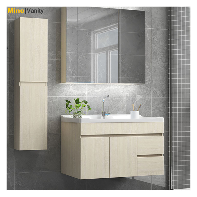 Wholesale High-End Curved Luxury 240cm Black White Bathroom Vanity Furniture 60 Granite Shaker Solid Oak Bathroom Vanity