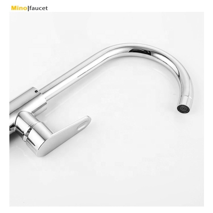 Hot and Cold Water Mixer Basin Faucet Kitchen Handle 304 Stainless Steel Black Brass Sink Faucets Bathroom