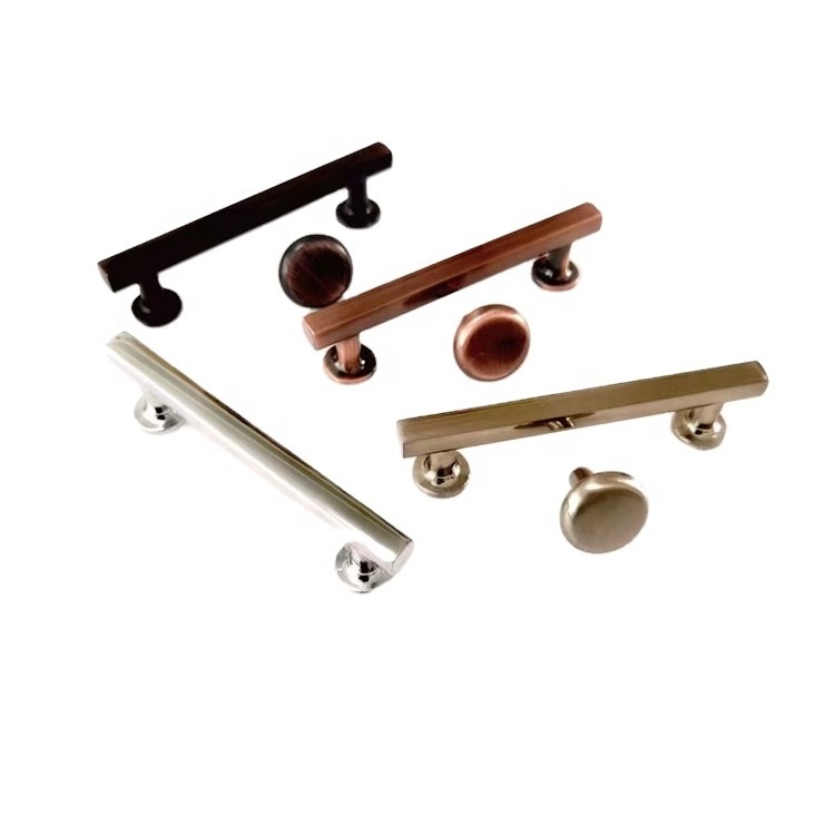 Classic Gold Brushed Wood Drawer Door Furniture Knobs and Handles for Kitchen Cabinet