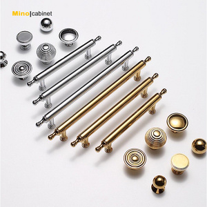 Germany Unique Exquisite Gold Silver Door Chrome Pull Doors Handle Bedroom Furniture Drawer Handles and Knobs