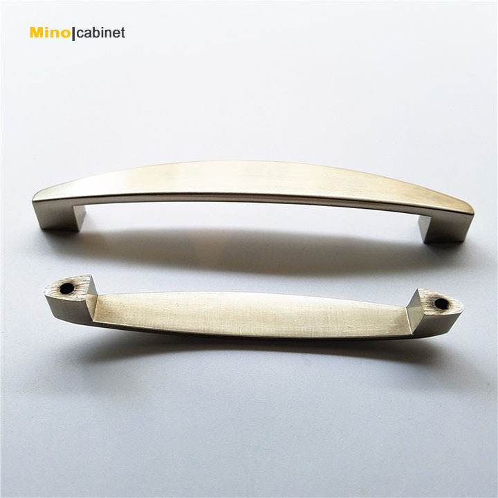 Hot Sale Kitchen Cupboard Furniture Drawer Handles Pull Zinc Brushed Nickel Door Handle Cabinet Pulls Knobs