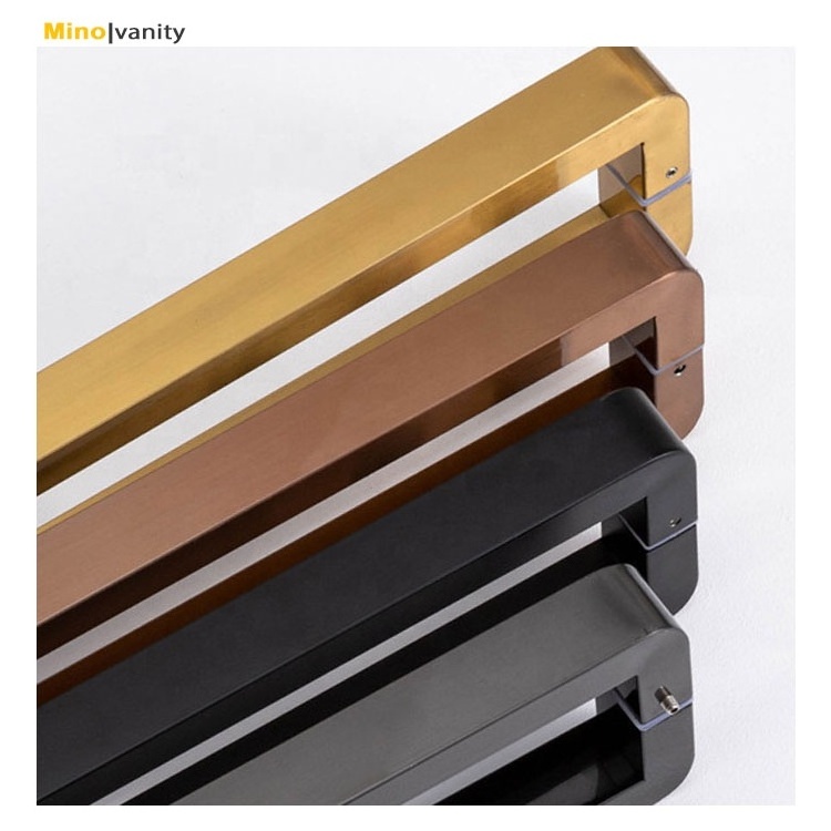 Modern Style Nickel Zinc Alloy Hardware Furniture Bathroom Vanity Handles Kitchen Cabinet Wardrobe Rectangular Door Handle