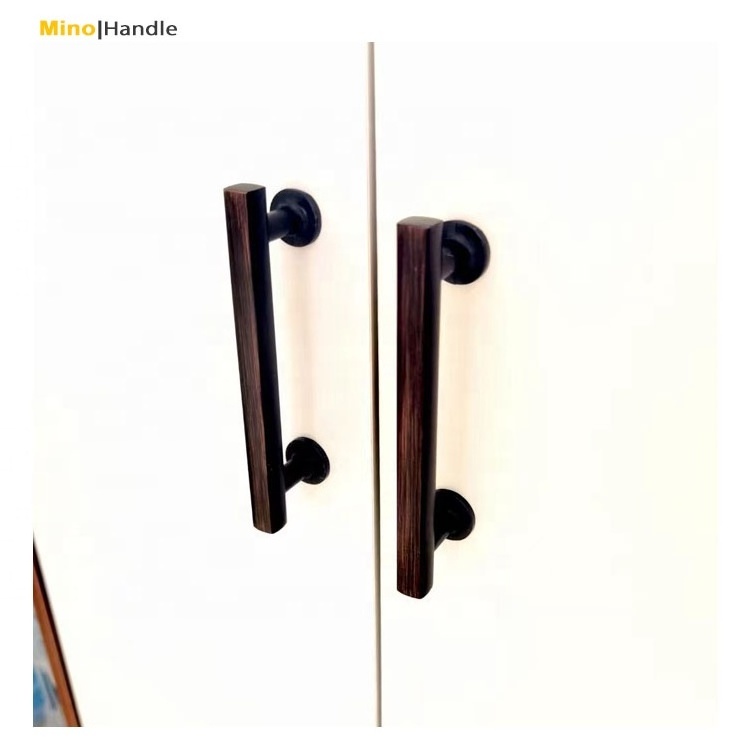 Classic Gold Brushed Wood Drawer Door Furniture Knobs and Handles for Kitchen Cabinet