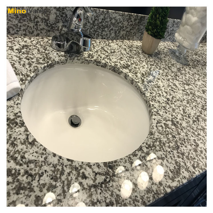 Custom L Shape Bathroom Classic Granite Banjo Countertops,Vanity Tops & Table Tops