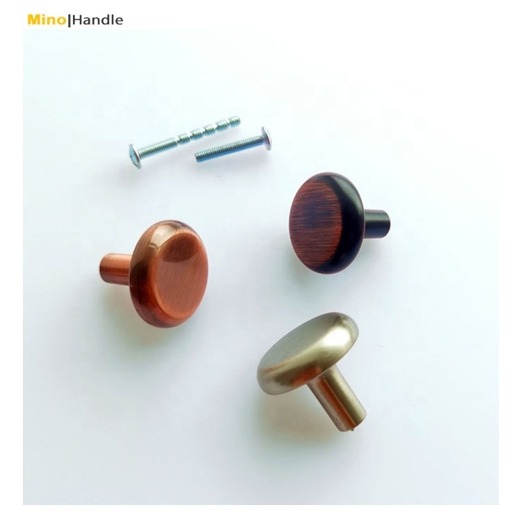 Classic Gold Brushed Wood Drawer Door Furniture Knobs and Handles for Kitchen Cabinet