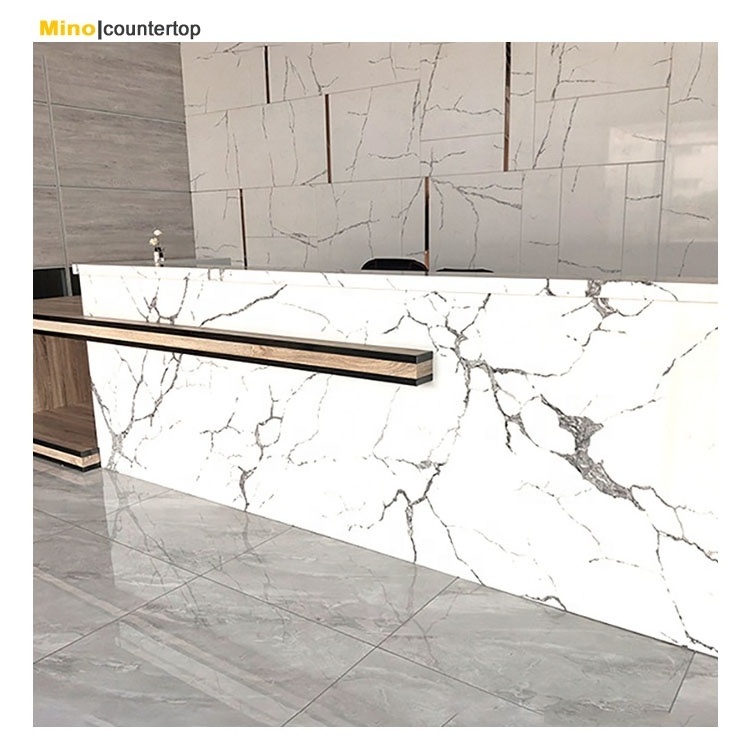 Latest Artificial Stone Slabs Vein Countertop Prefab Quartz Countertops Kitchen Island Tops Granite Top