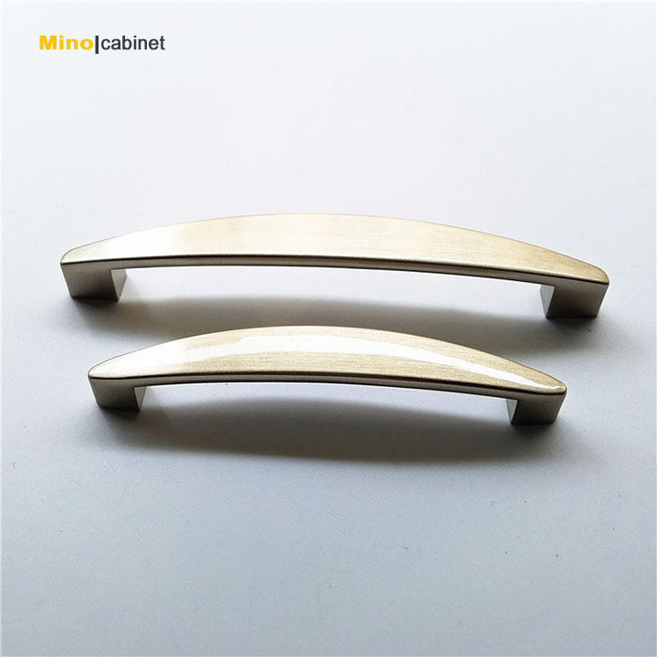 Hot Sale Kitchen Cupboard Furniture Drawer Handles Pull Zinc Brushed Nickel Door Handle Cabinet Pulls Knobs