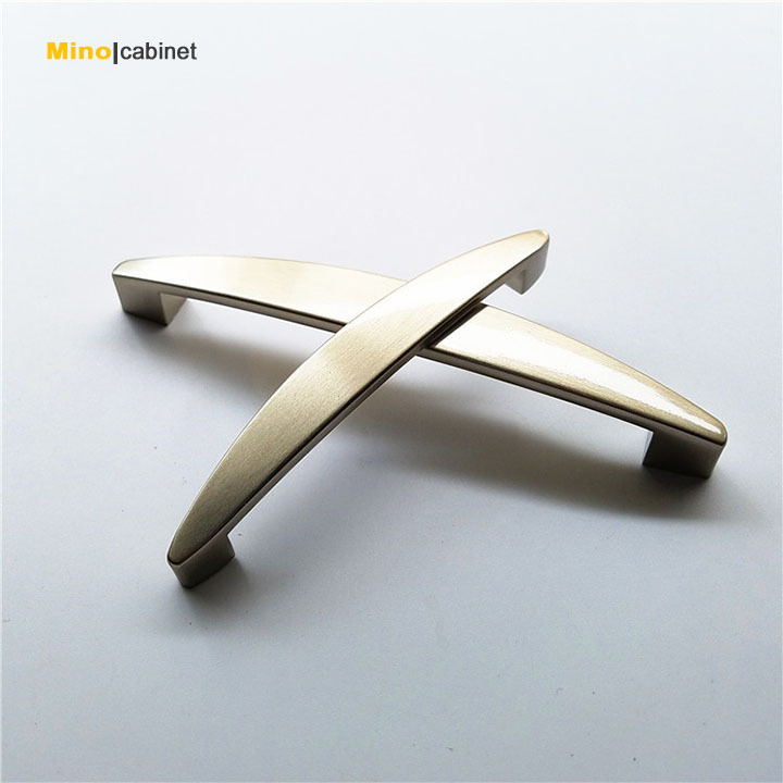 Hot Sale Kitchen Cupboard Furniture Drawer Handles Pull Zinc Brushed Nickel Door Handle Cabinet Pulls Knobs