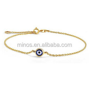 Cheap Gold Evil Eye Bracelet custom 316l stainless steel jewelry