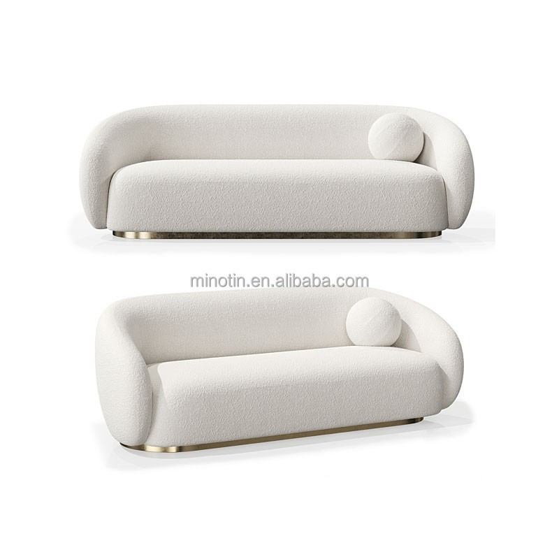 New Nordic designer single person sofa wool plush creative modern light luxury lazy sofa