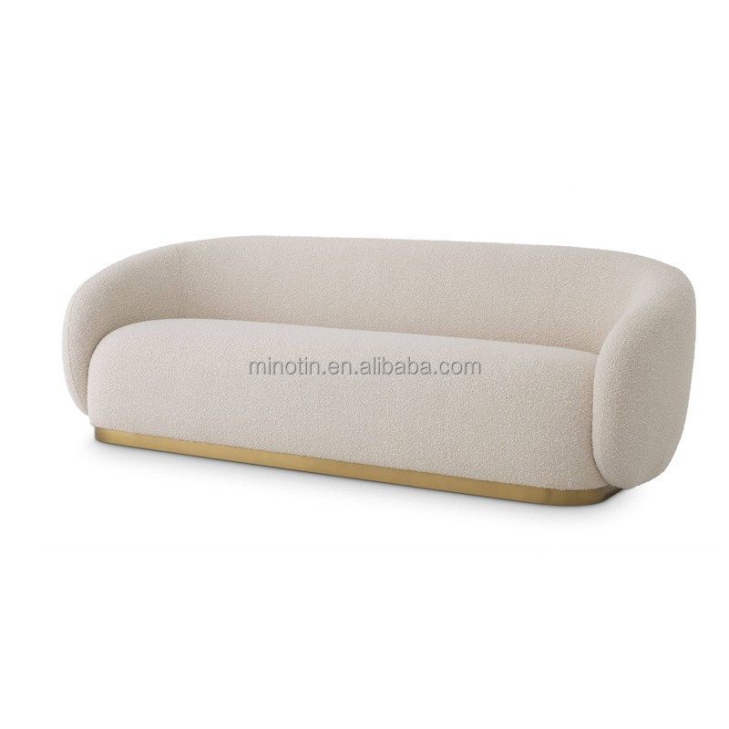 New Nordic designer single person sofa wool plush creative modern light luxury lazy sofa