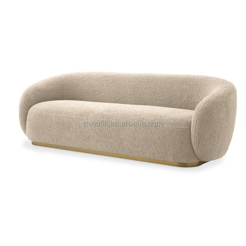 New Nordic designer single person sofa wool plush creative modern light luxury lazy sofa