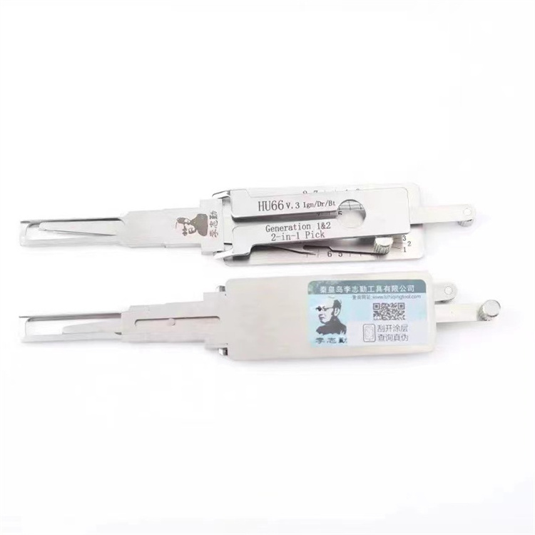 Original Lishi HU66 2 IN 1 TOO  Locksmith tool for car lock 2 in 1 lock pick and decoder