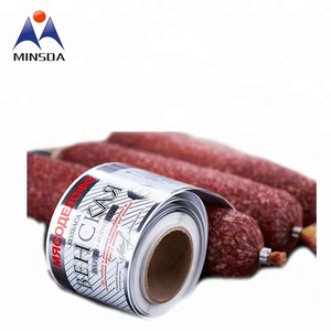 Minsda Custom Logo Printing Adhesive Oil proof Food Grade Sticker Private Label For Sausage Packaged Label