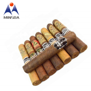 Minsda OEM Custom Printing Die Cut Cigar band Embossed Private Cigar label sticker