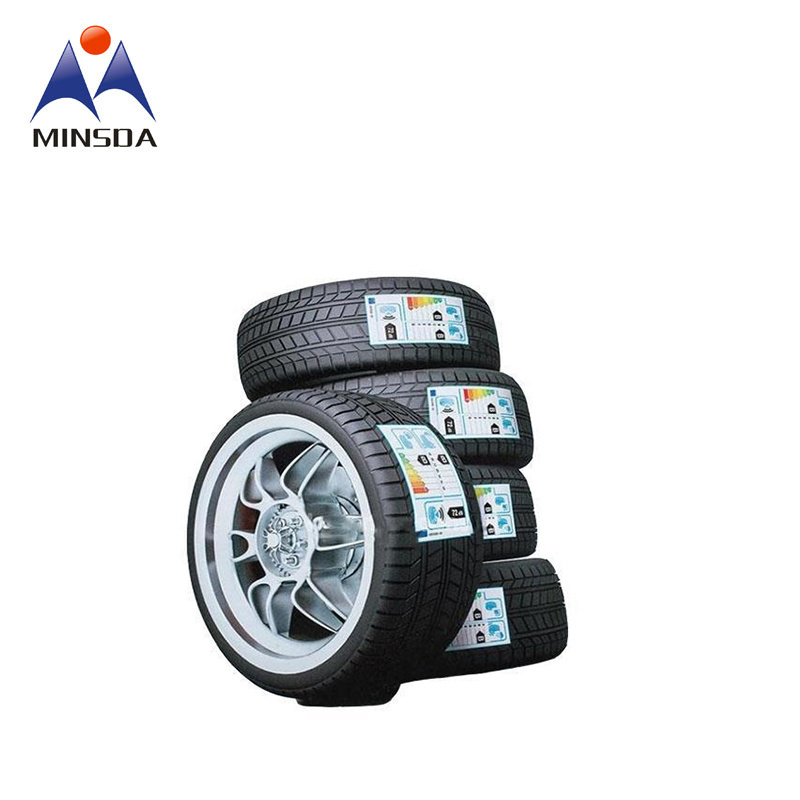 Minsda Wholesale Good Quality High End Durable Car Tyre Labels Stickers Printing Track Tyre Multilayer Labels