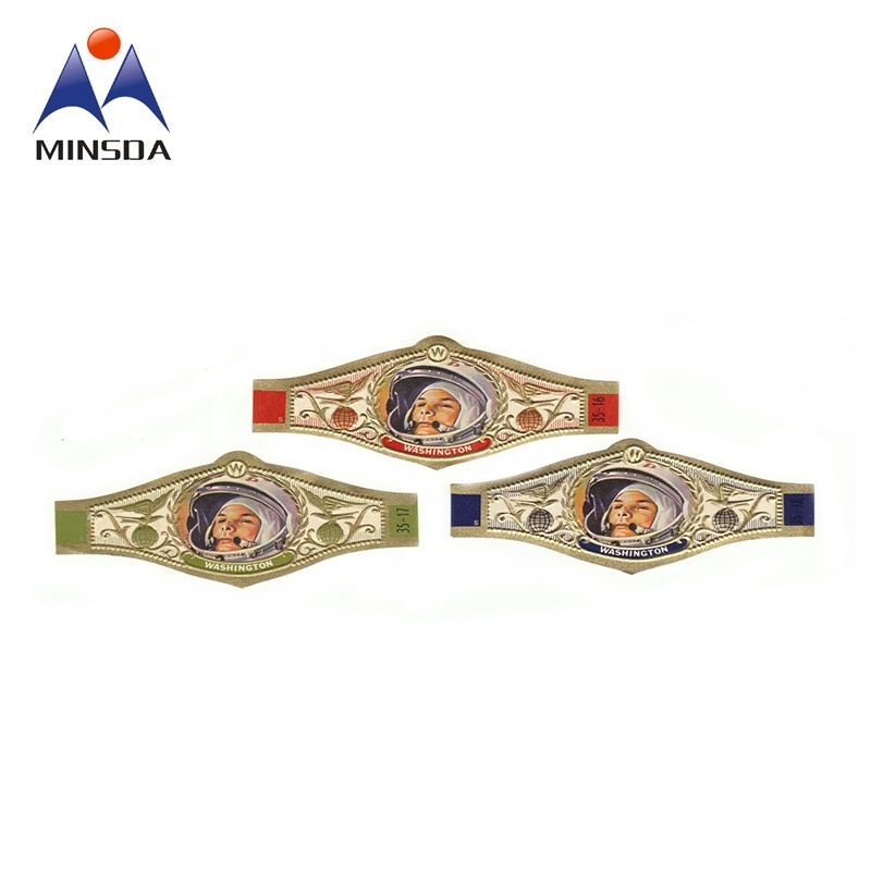 Minsda Hotsale Custom Logo Label Printing for Cigar Band Cigar Label