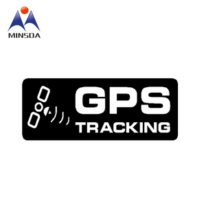 Minsda Wholesale PE PVC High Quality Warning Sticker Printing GPS Tracking Sticker