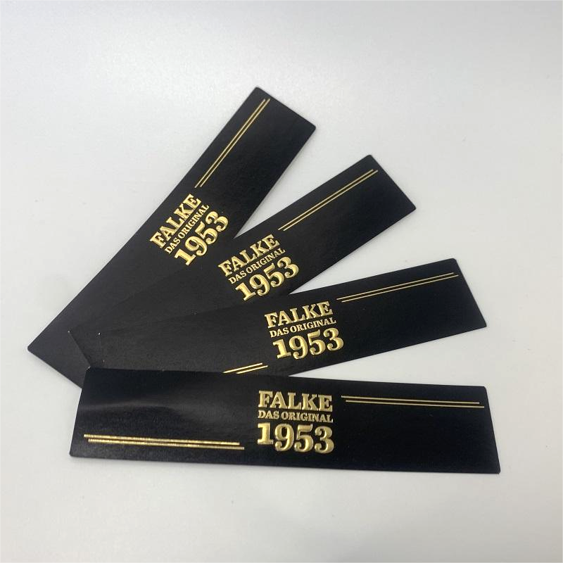 Minsda Factory Price Hot Sale Simple Gold Foil Stamping Gold Rim Polka Dot Cigar Labels