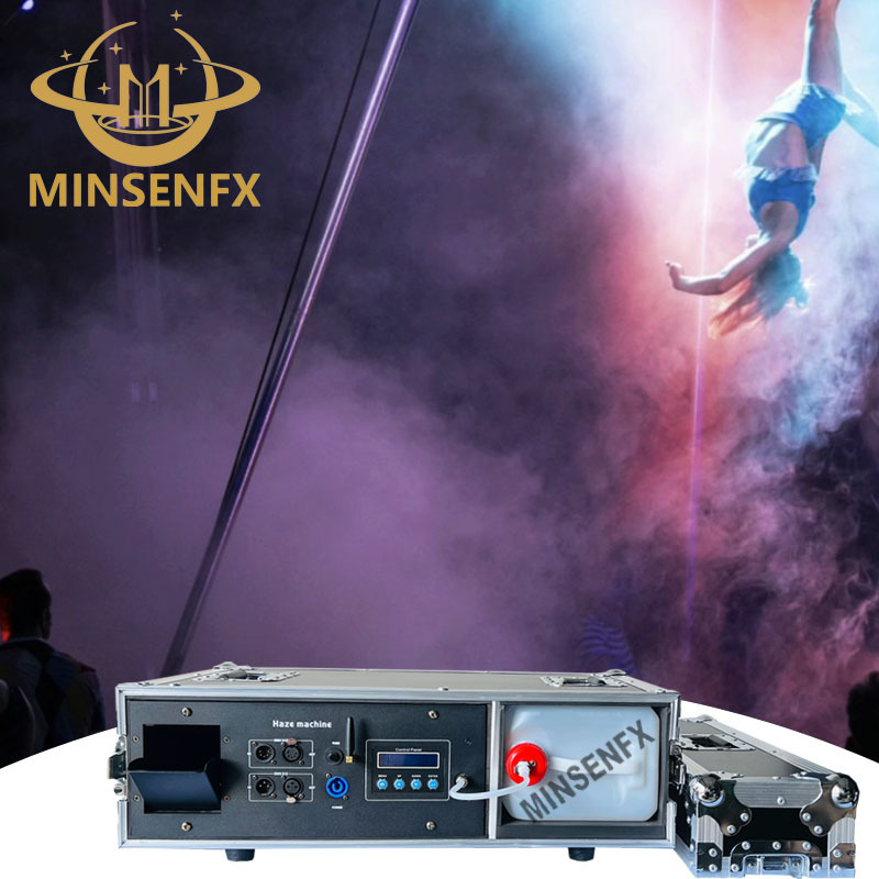 MINSENFX  DMX Remote control mist hazer 2000W water-based morning haze machine for DJ club bar disco