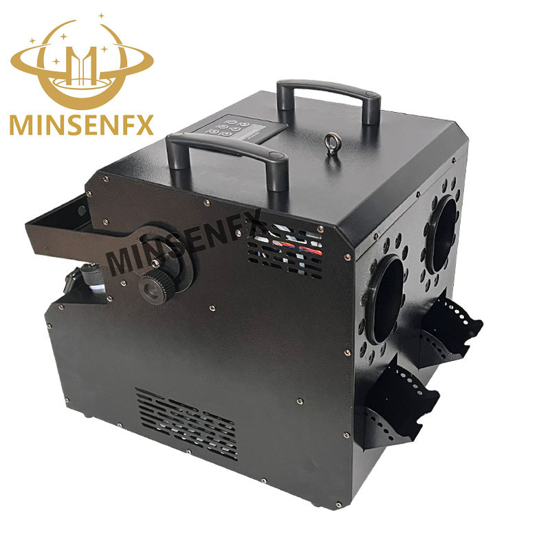 MINSENFX 1500W 2 head rgbw 4in1 led color DMX Remote Control bubble smoke fog bubble machine for outdoor wedding party stage