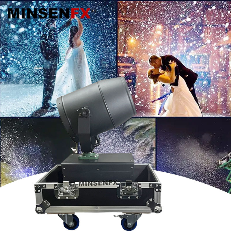 MINSENFX 2000W Rotating Artificial Snow Spraying Machine For Christmas Festival Party Events