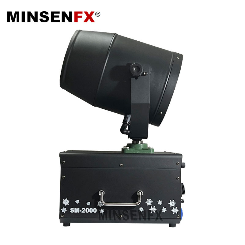 MINSENFX 2000W Rotating Artificial Snow Spraying Machine for Christmas Festival Party Events