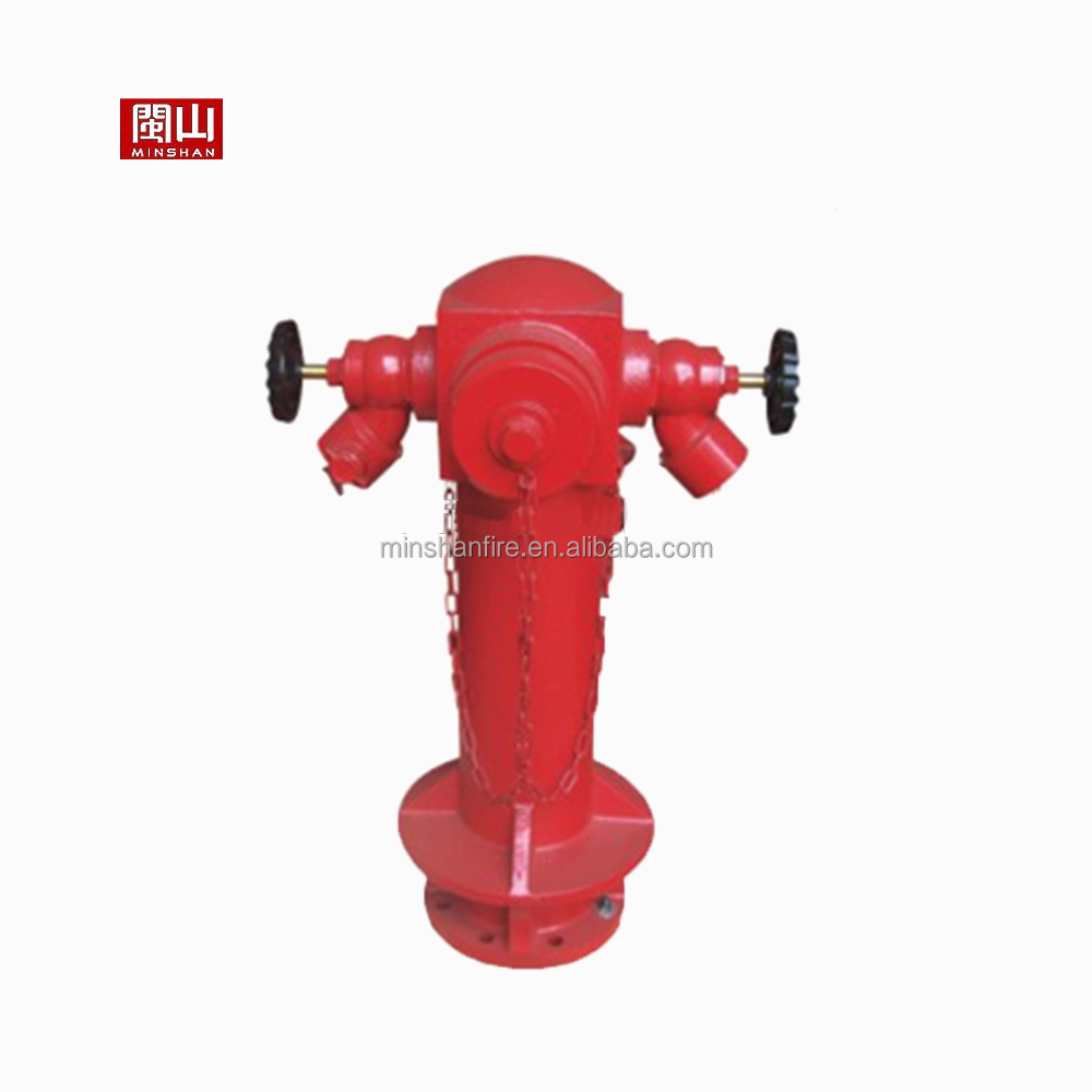 Cast Iron Outdoor Red Cast Iron Outdoor Fire Hydrant Used for Fire Fighting Water or Foam Solution Flange 100mm SA100/65-1.6