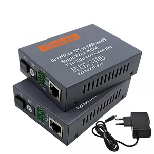 Wholesale 100M HTB 3100 Ethernet Converter Tx1310/rx1550nm SC Ethernet Fiber Media Converter 20km Optical Converter for Data SM