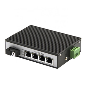 1 10/1000M Fiber Port Ethernet Switch DIN Rail Industrial Poe Switch Manufacturer's price Industrial Model 4 10/100M RJ45 Port