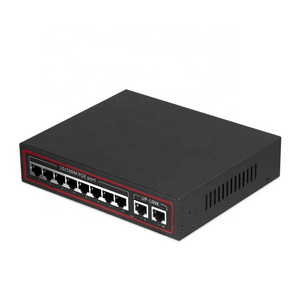 Industrial  8 Port 100M POE Switch + 2 Port 100M Network POE Network Switch