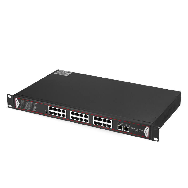 POE Switch + 2 Port 1000M Stock Switch 24 Port L2 Managed Poe Industrial Fcc Ce Full-duplex & Half-duplex IEEE80 2.3 1000 Mbps