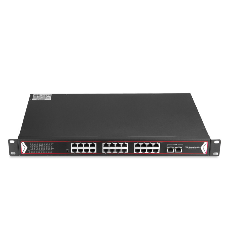 POE Switch + 2 Port 1000M Stock Switch 24 Port L2 Managed Poe Industrial Fcc Ce Full-duplex & Half-duplex IEEE80 2.3 1000 Mbps