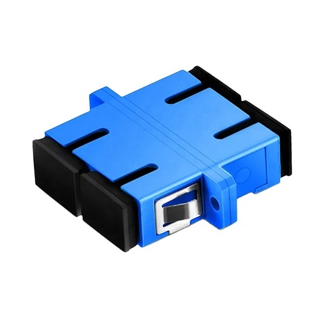 VCOM SC Fiber Optical Adapter For Optical Communication System Standard Field Mountng Fiber Coupler with Flanges Interface