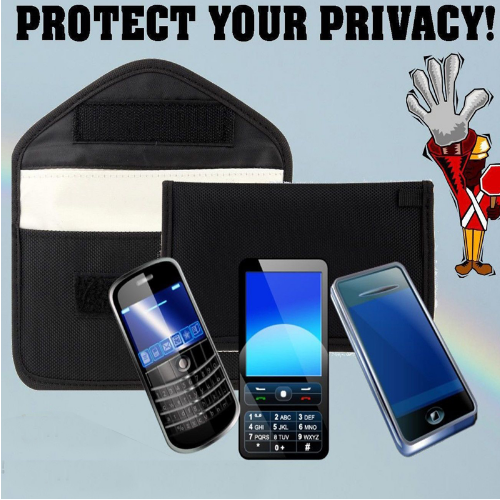 Custom Anti Radiation Cell Phone GSM Signal Blocker Jammer Car Key Signal Shielding Bag