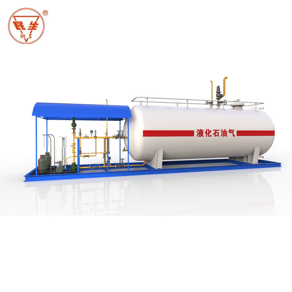 10000 liters LPG Skid Mounted Mobile Propane Filling Station LPG gas filling station