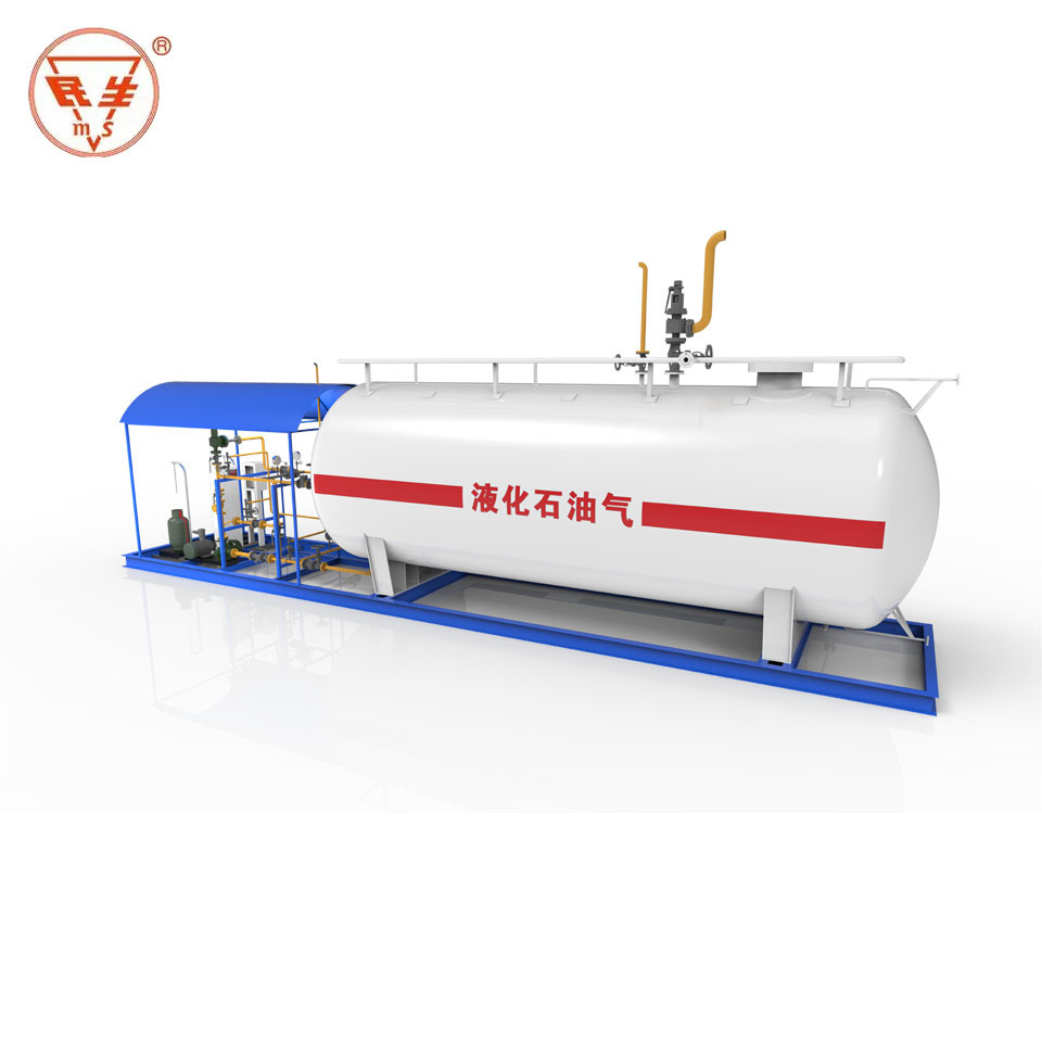 10000 liters LPG Skid Mounted Mobile Propane Filling Station LPG gas filling station