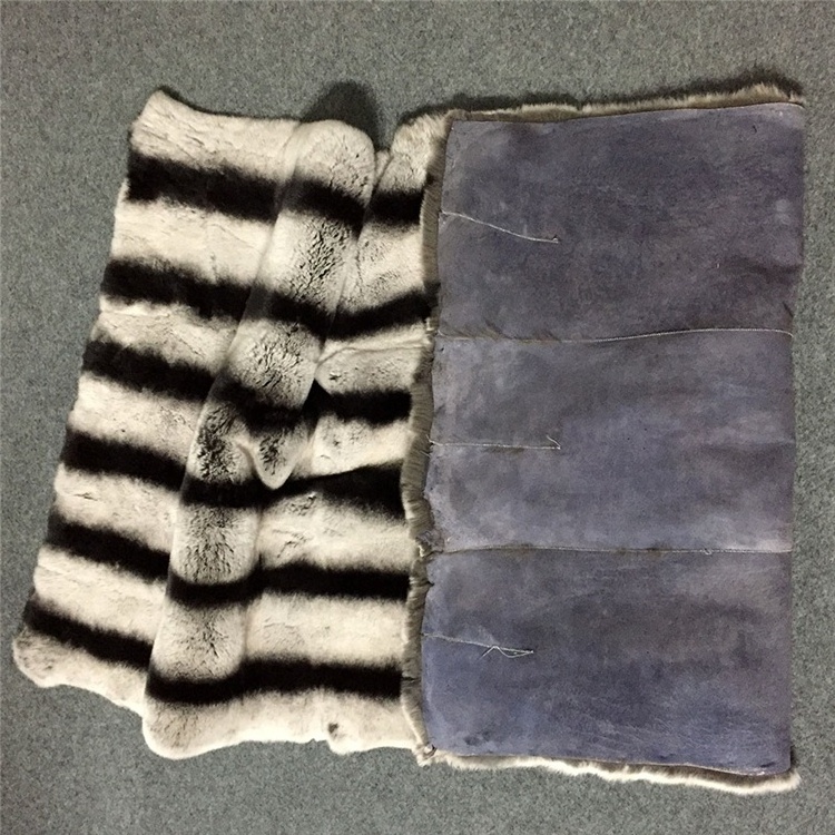 MWFur High Quality Animal Fur Material Dyed Rex Rabbit Fur Plate Chinchilla Rex Rabbit Material For Garment Fur Pelt