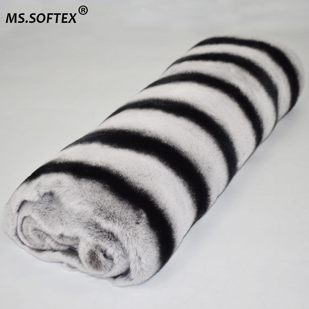 MWFur High Quality Animal Fur Material Dyed Rex Rabbit Fur Plate Chinchilla Rex Rabbit Material For Garment Fur Pelt