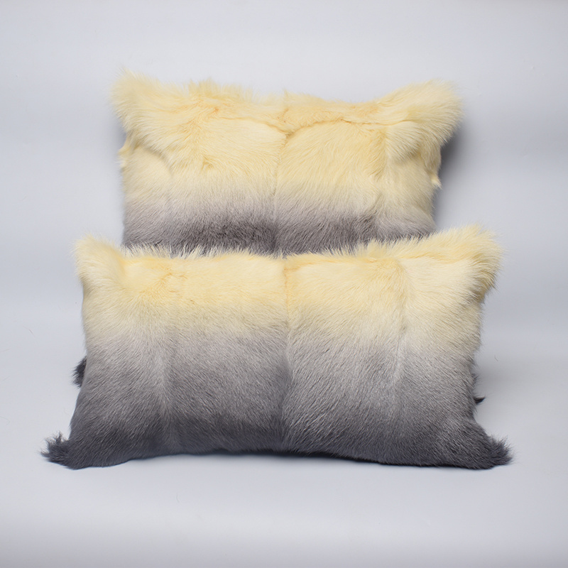 MWFur Fashion Goat Fur Pillow Case Kid Skin Fur Cushion Cover Living Room Luxury Home Decor Fur Cushion Case