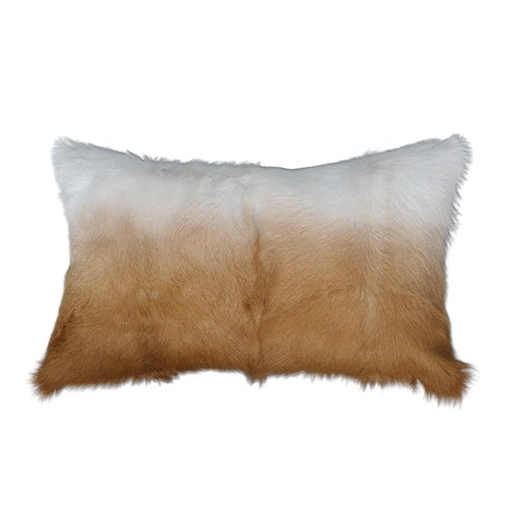 MWFur Lamb Pillowcase Fashion Lamb Fur Homes Pillow Cover Luxury Fur Cushion Case Goat Fur Pillow Case