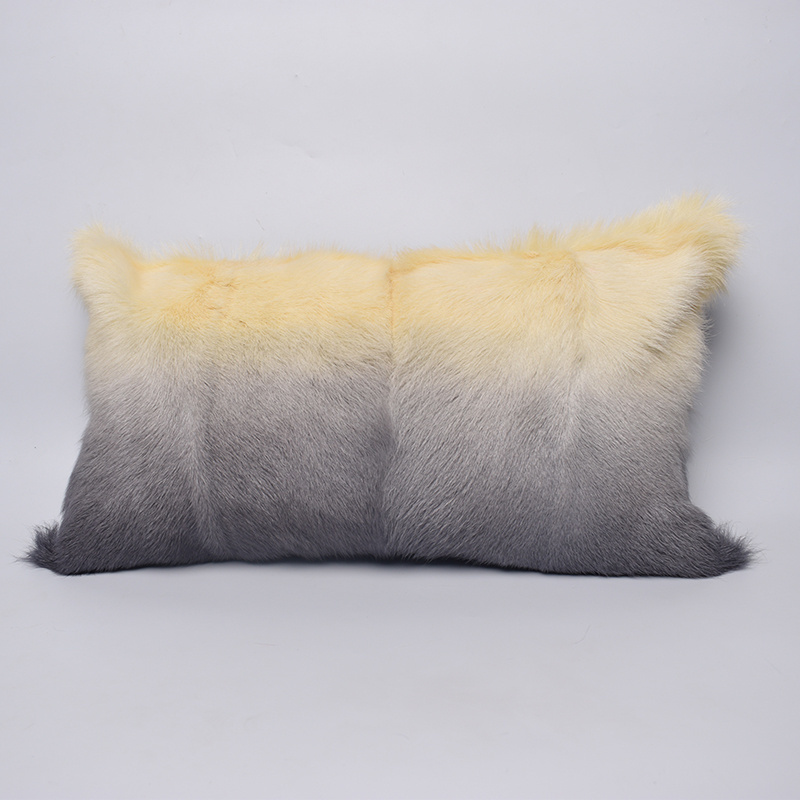 MWFur Fashion Goat Fur Pillow Case Kid Skin Fur Cushion Cover Living Room Luxury Home Decor Fur Cushion Case