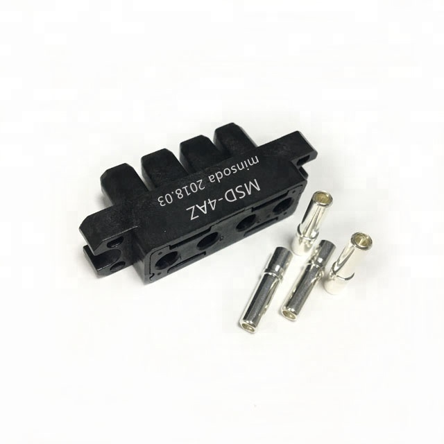 MSD 4Pin 35A PBT GF30  UL94V-0 Black  Electric Bike Battery Connector Male And Female Industrial Plug And Socket