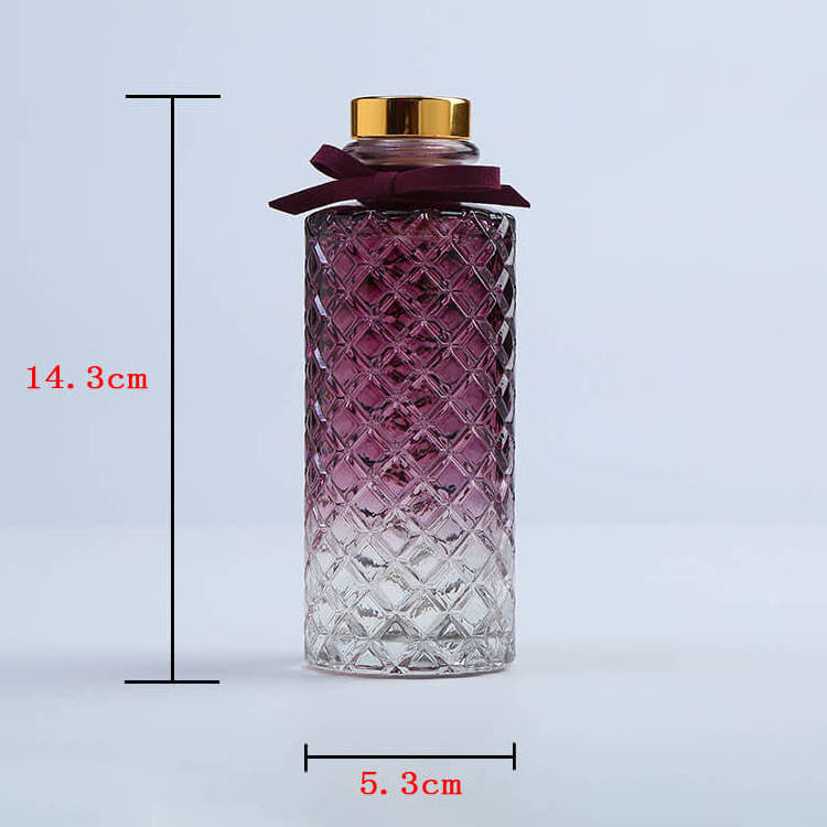 Wholesale customizable packaging 150ml fragrance perfume glass bottles reed diffuser air freshener