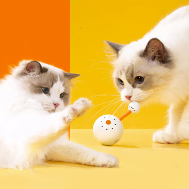 Trending Products 2022 New Arrivals  Cat Toys Smart  Interactive Cat Ball Toy Electronic  Cat Ball Toy