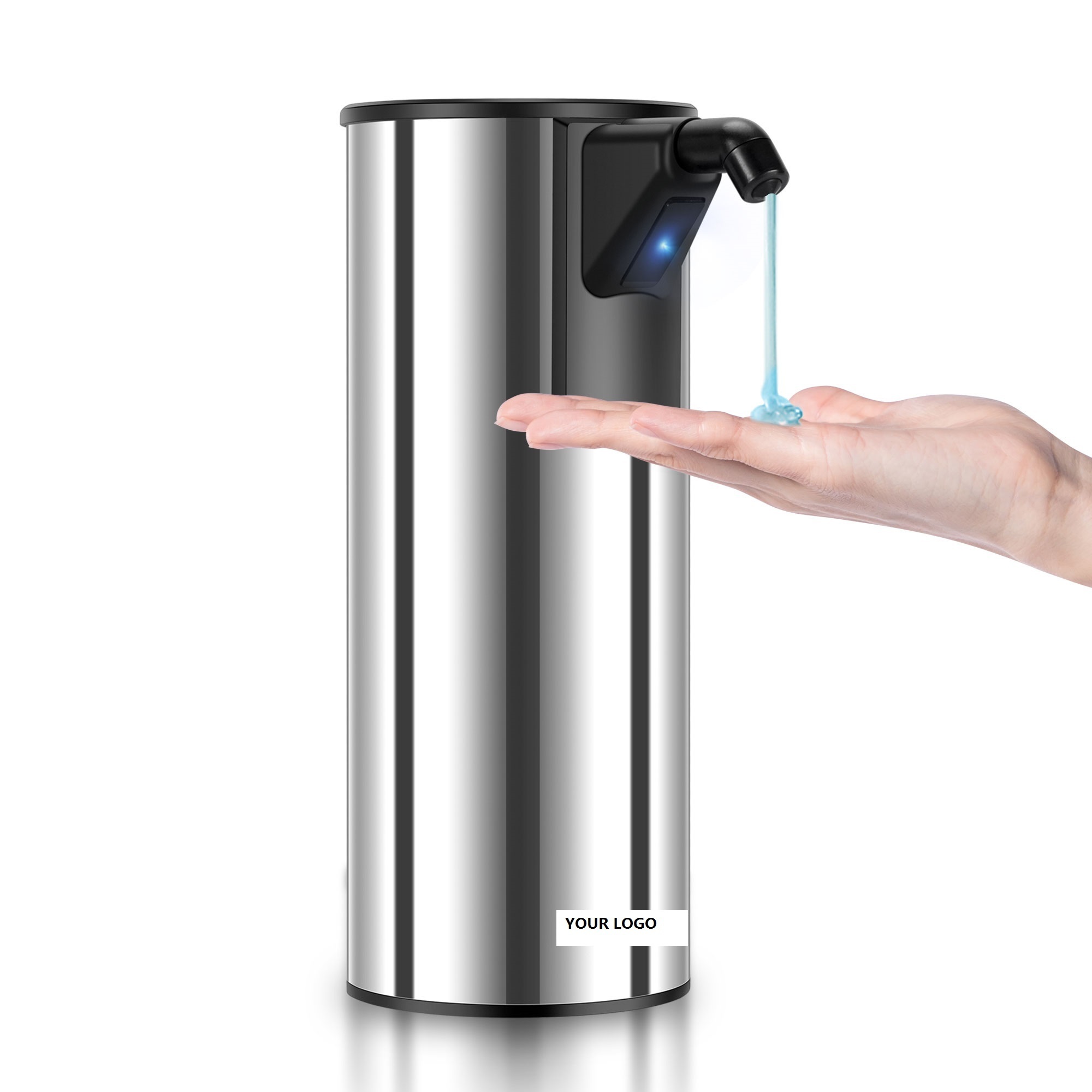 350ML Stainless Steel Soap Dispenser Desktop Hand Sanitizer Dispenser