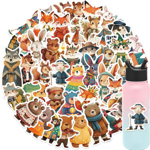 50PCS Cartoon Fairy Tale Story Doodle Stickers Vinyl Waterproof Stickers Decals